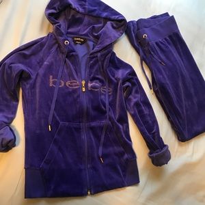 Cozy Bebe velour tracksuit